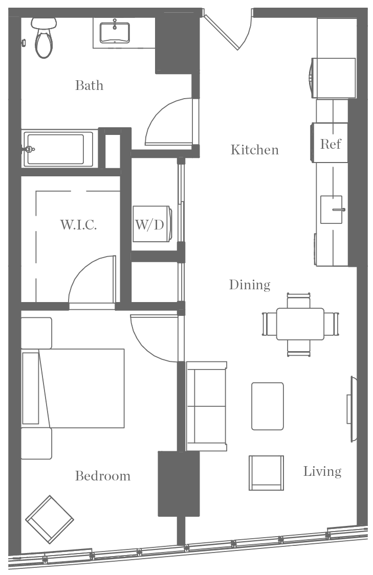 Kurve on Wilshire Floor Plan L19